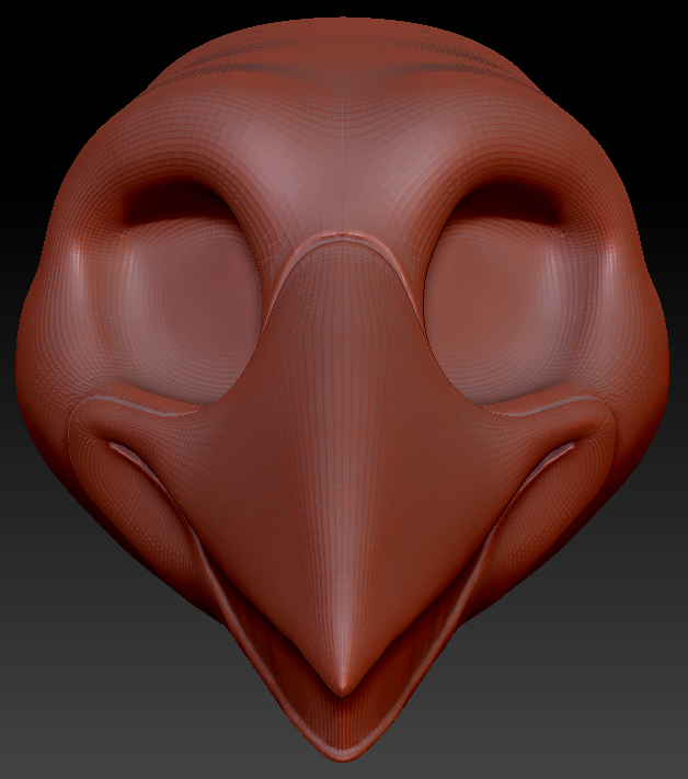 Feminine Toony Bird Static Jaw Head Base Variant 5