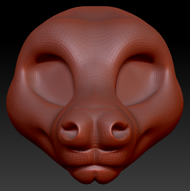 Feminine Toony Fruit Bat Head Base Variant 1