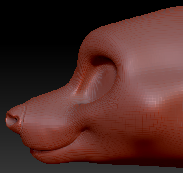 Feminine Toony Fruit Bat Head Base Variant 1