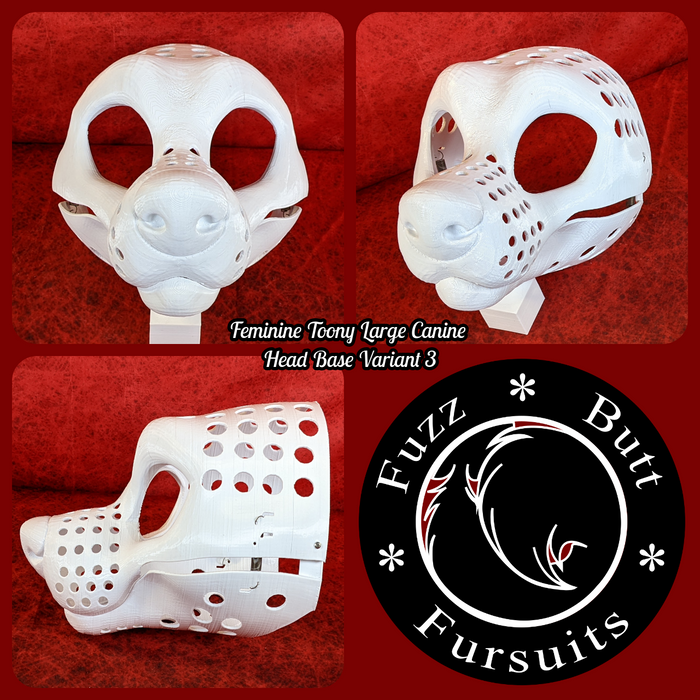 Feminine Toony Large Canine Head Base Variant 3