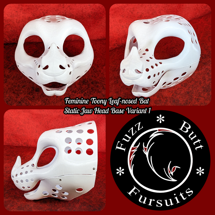 Feminine Toony Leaf-nosed Bat Static Jaw Head Base Variant 1