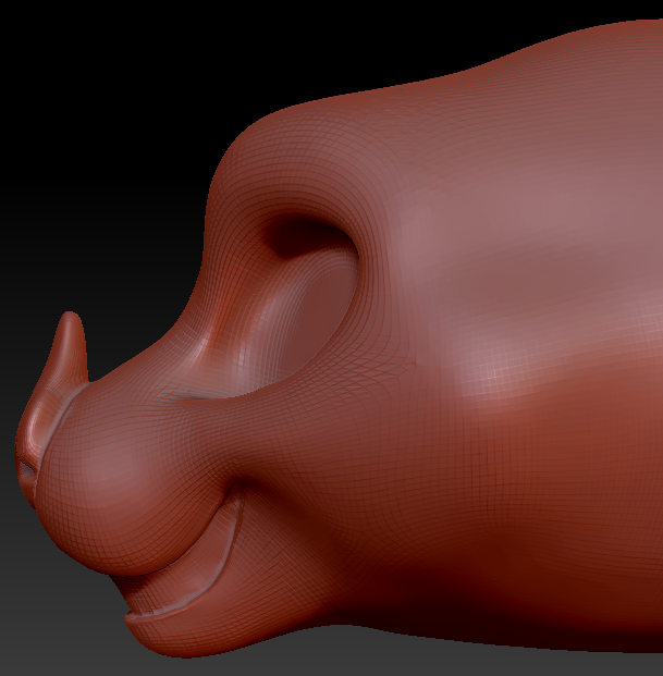 Feminine Toony Leaf-nosed Bat Static Jaw Head Base Variant 1