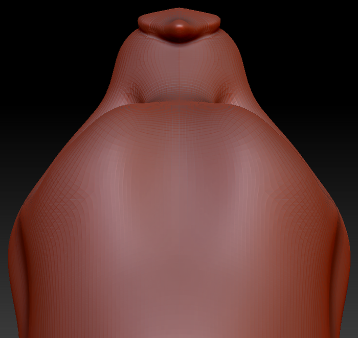 Feminine Toony Leaf-nosed Bat Static Jaw Head Base Variant 1