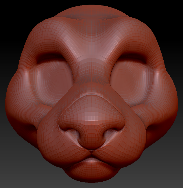 Feminine Toony Otter Head Base Variant 1