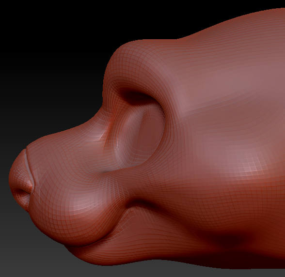 Feminine Toony Otter Head Base Variant 1