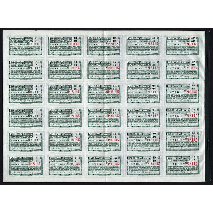 Ferrocarriles Nacionales de Mexico (National Railways of Mexico) - 2000 Gold Pesos