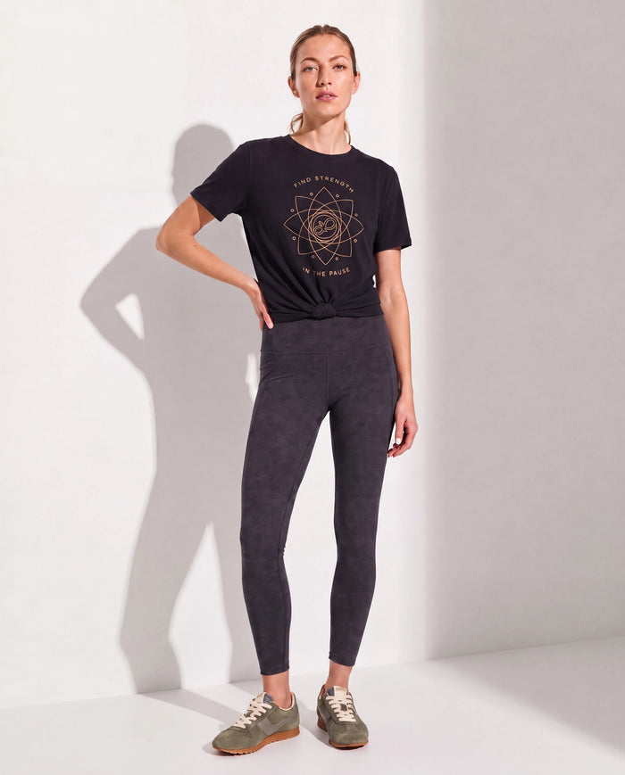 Black $|& Interval Field Graphic Tee - UGC On Fig