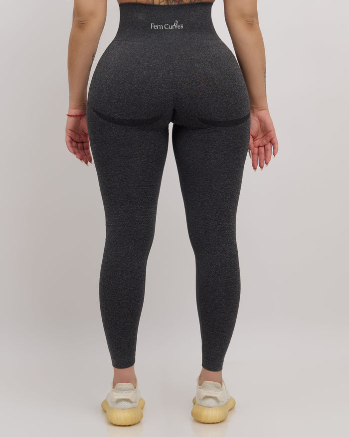 Fiorela Curve Leggings - Black Speckled
