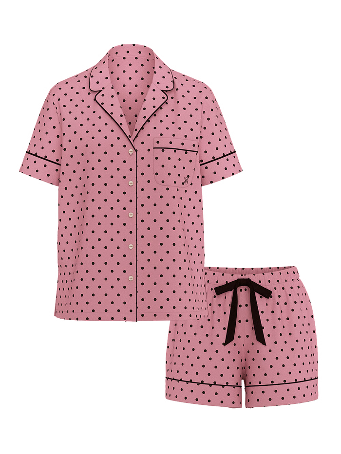 Flannel Short Pajama Set
