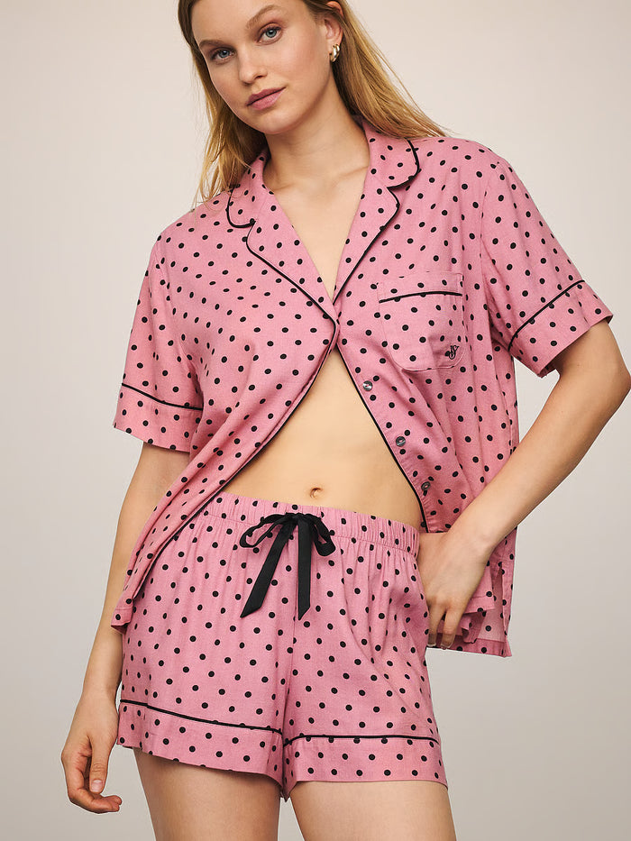 Flannel Short Pajama Set