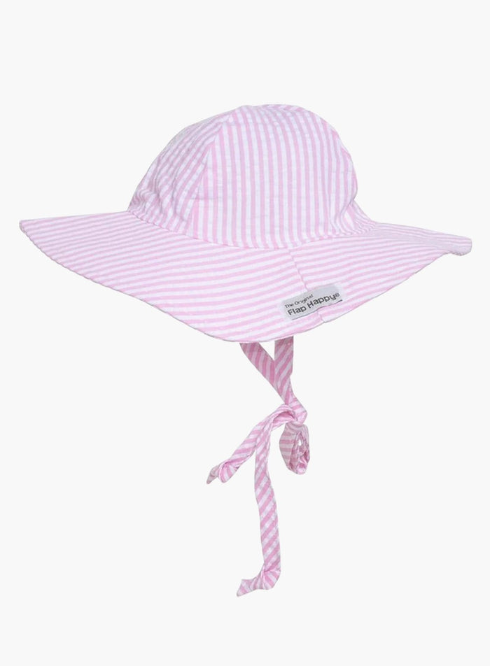 Flap Happy Sun Hat Flap Happy Floppy Hat in Pink Stripe