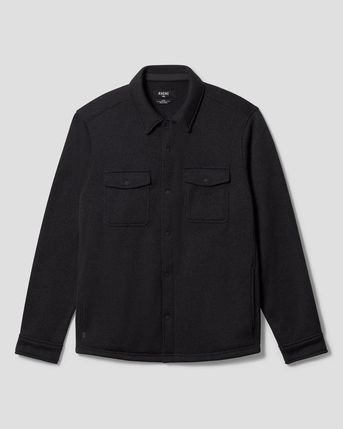 Black $|& Rhone Fleece Shacket - Hanger Back