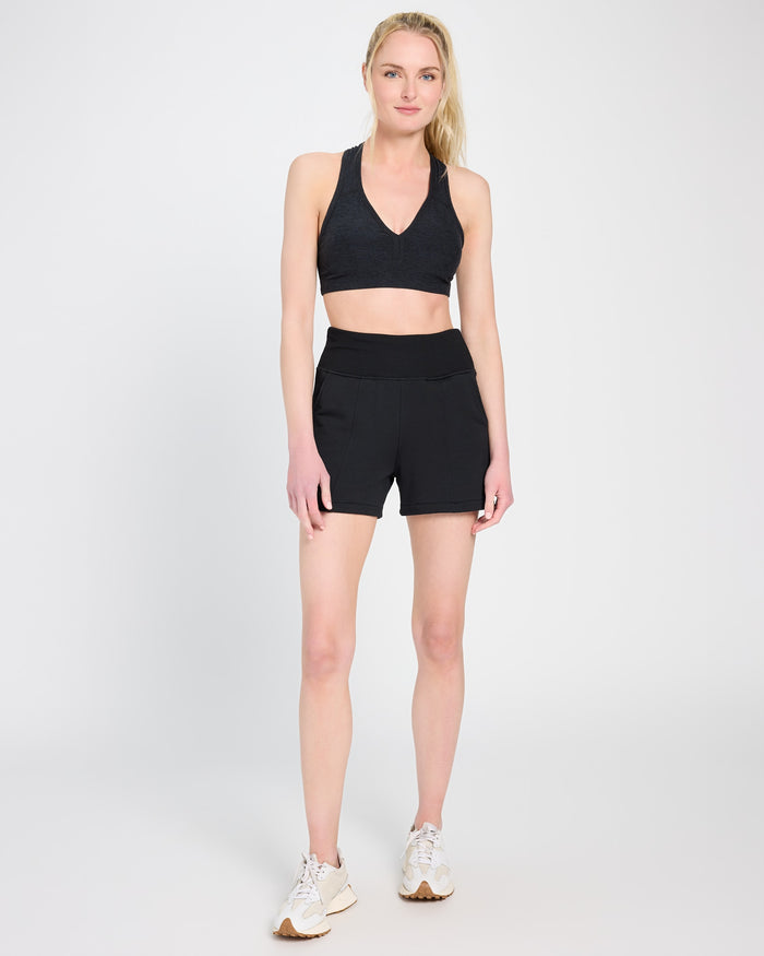Black $|& Interval Flex Flat Front Short - UGC On Fig