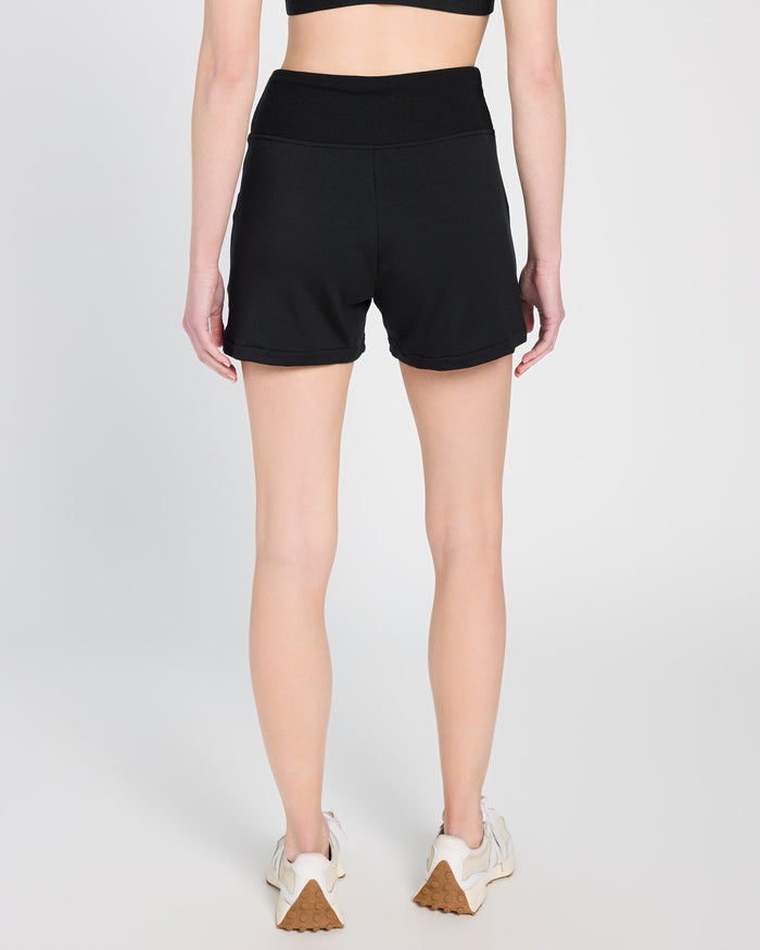 Black $|& Interval Flex Flat Front Short - SOF Back