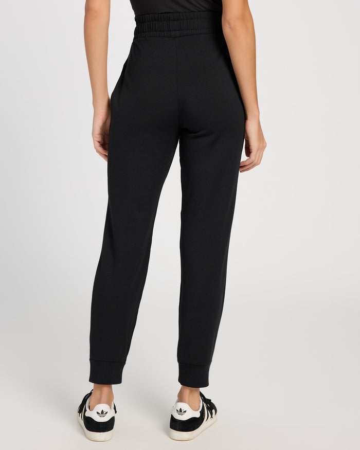 Black/White $|& Interval Flex Jogger - SOF Back