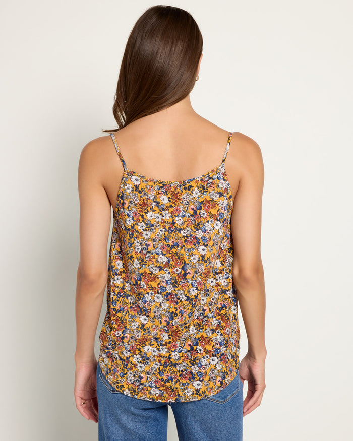 Orange Daisy $|& West Kei Floral Knit Cami - SOF Back