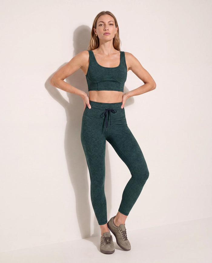 Hunter Green $|& Interval FlowHeather Sculpt Drive Bra - UGC On Fig