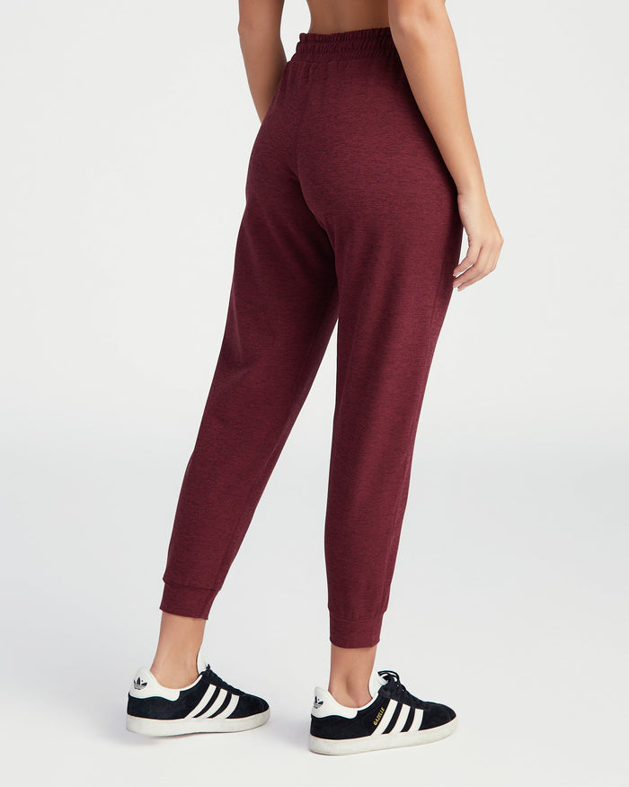Red Wine $|& Interval FlowHeather Sculpt Highland Jogger - SOF Back