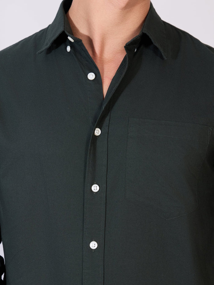 Flux - Relaxed Fit Oxford Shirt - Dark Knight