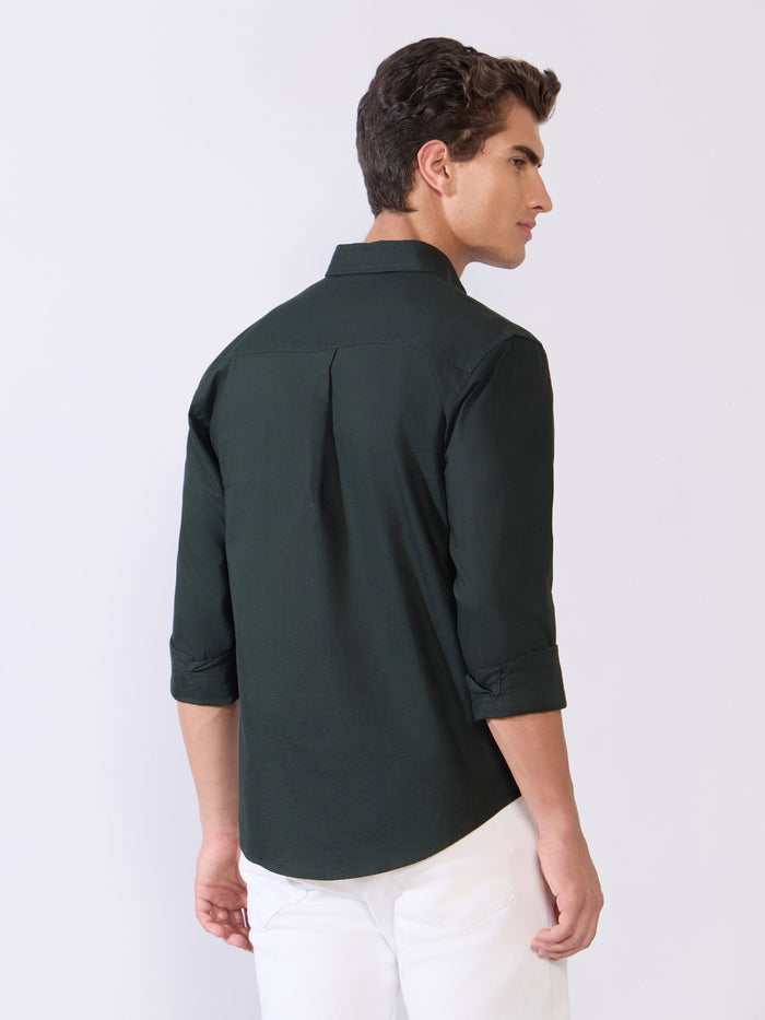 Flux - Relaxed Fit Oxford Shirt - Dark Knight