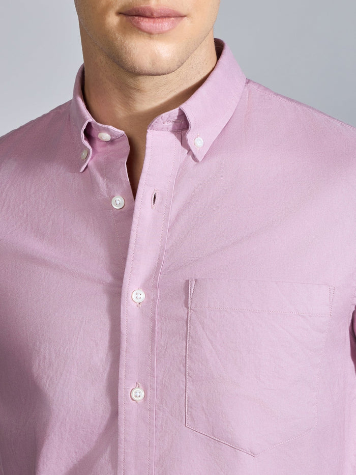 Flux - Relaxed Fit Oxford Shirt - Orchid