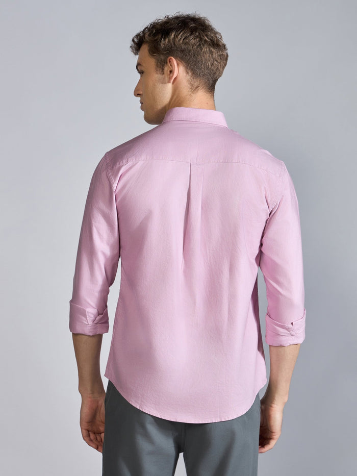 Flux - Relaxed Fit Oxford Shirt - Orchid