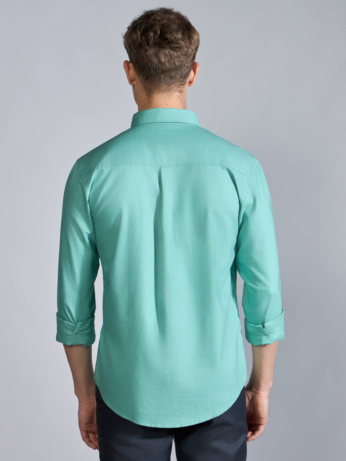 Flux - Relaxed Fit Oxford Shirt - Soft Green
