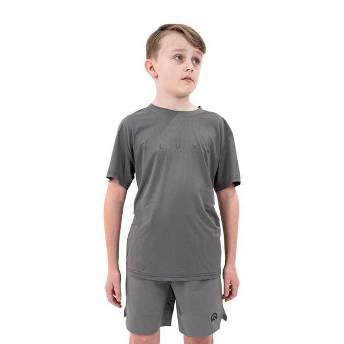 Flux Infant's 2-Piece Co-Ord Set – Grey/Slate Grey   (T-Shirt & Shorts)