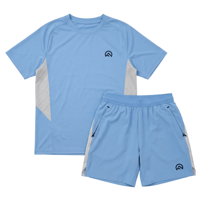 Flux Junior's 2-Piece Co-Ord Set – Baby Blue   (T-Shirt & Shorts)