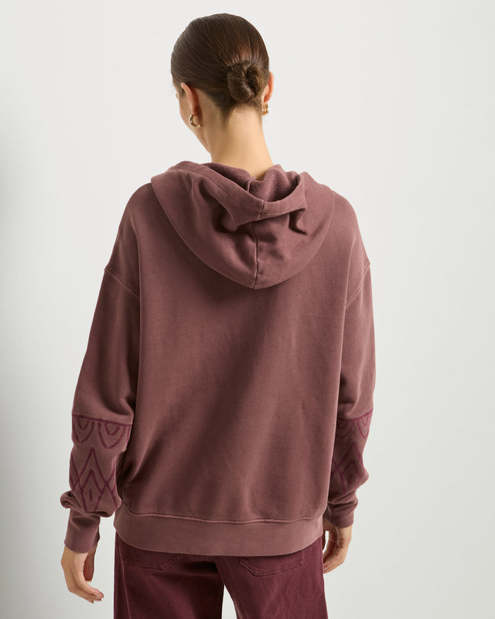 Black Cherry $|& SEAS Free Spirit Hoodie - SOF Back