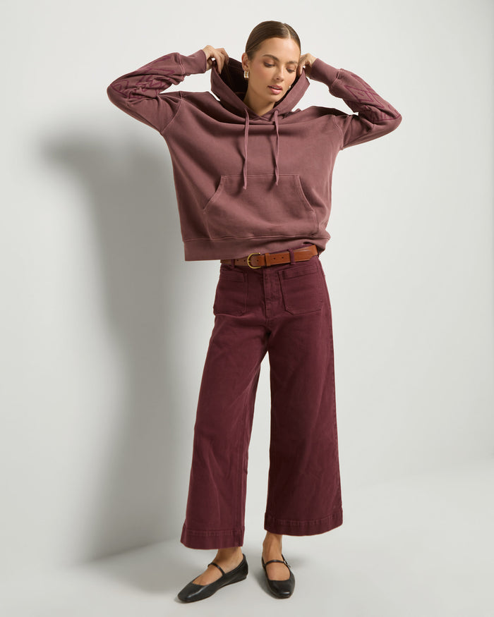 Black Cherry $|& SEAS Free Spirit Hoodie - VOF Front
