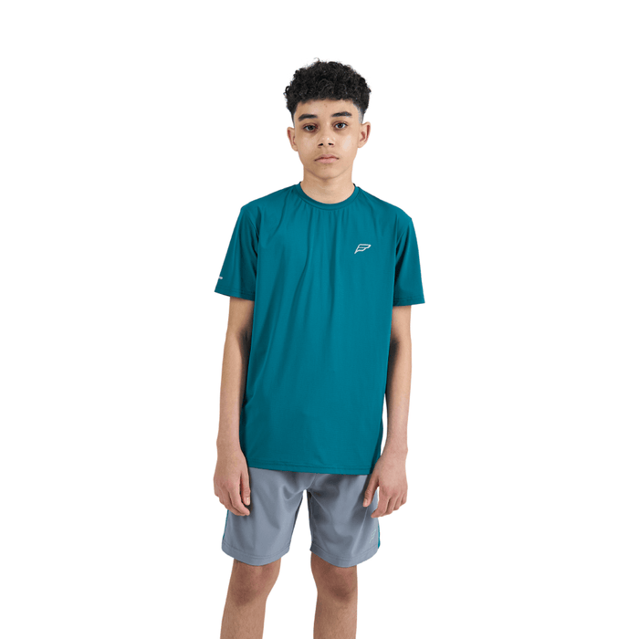 Frequency Junior's 2 Piece Co Ord Set Turquoise T-Shirt & Shorts