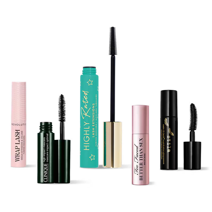 Kit de mini mascaras con Clinique Milani Stila y Too Faced
