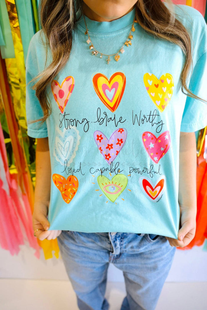 Funky Heart Affirmations Tee - Tees