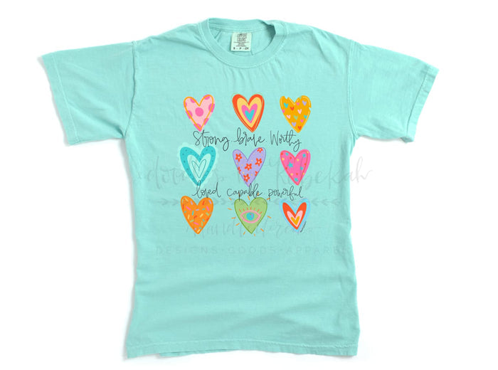 Funky Heart Affirmations Tee - Tees