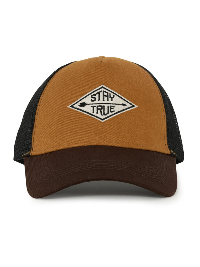 Galenos - Stay True Printed Baseball Cap - Brown