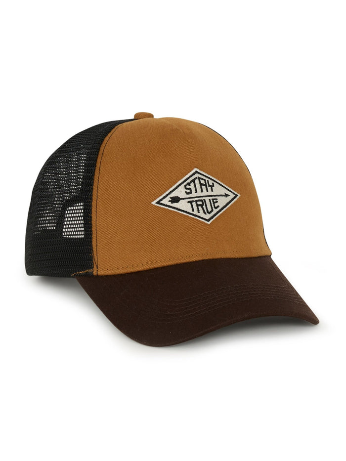 Galenos - Stay True Printed Baseball Cap - Brown