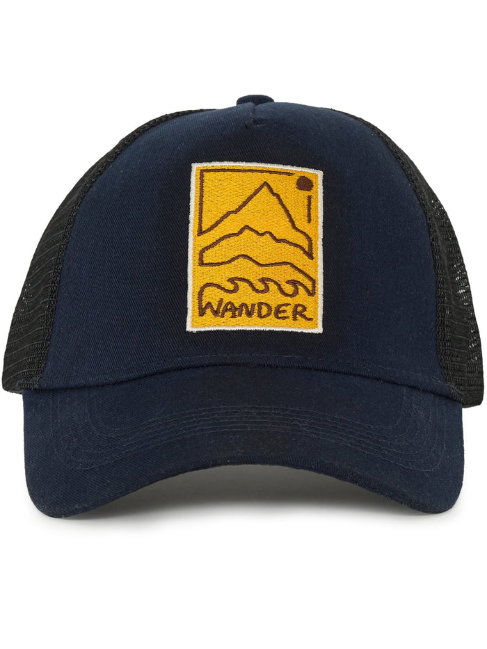 Galenos - Wander Printed Baseball Cap - Navy