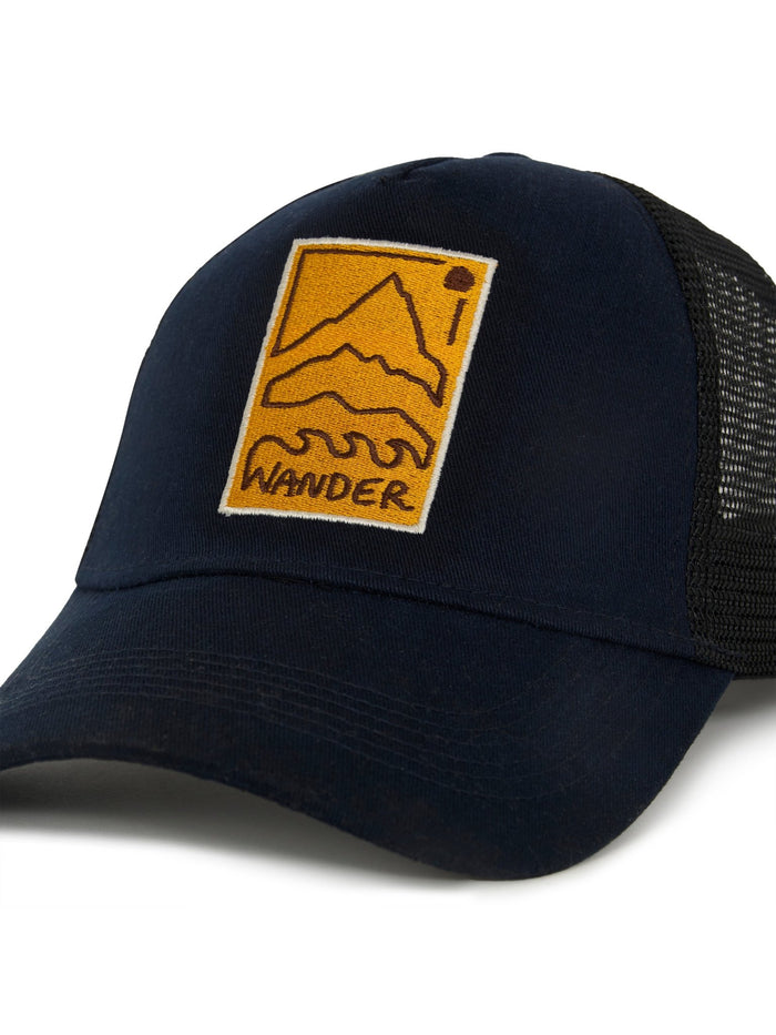 Galenos - Wander Printed Baseball Cap - Navy