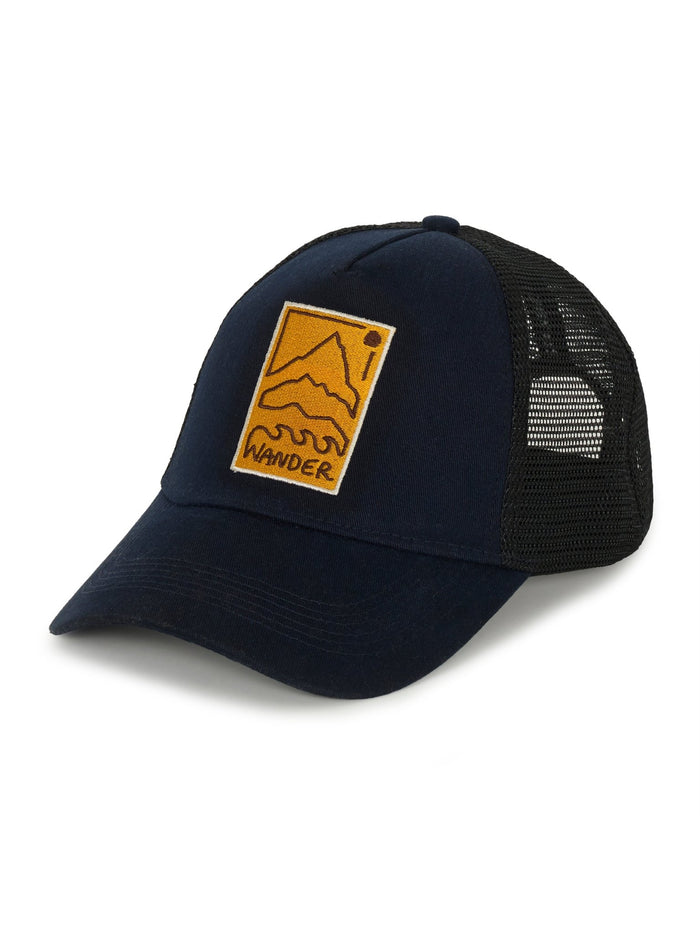 Galenos - Wander Printed Baseball Cap - Navy