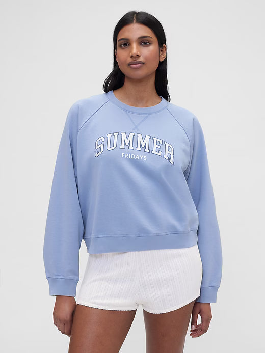 Gap × Summer Fridays Oversized Raglan Logo Sweatshirt