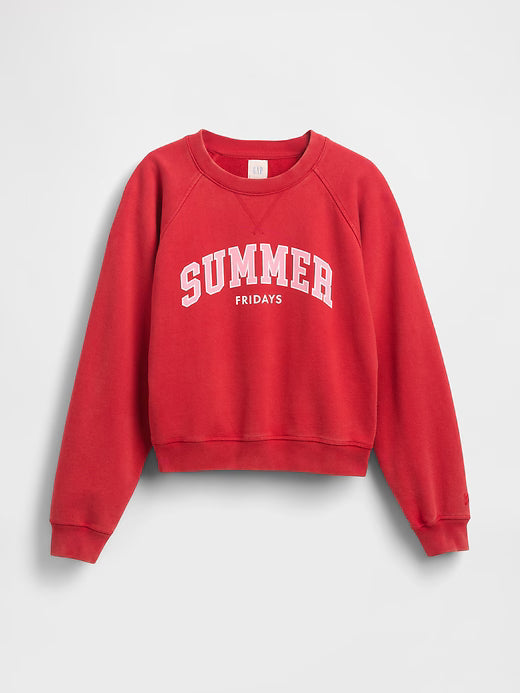 Gap × Summer Fridays Oversized Raglan Logo Sweatshirt