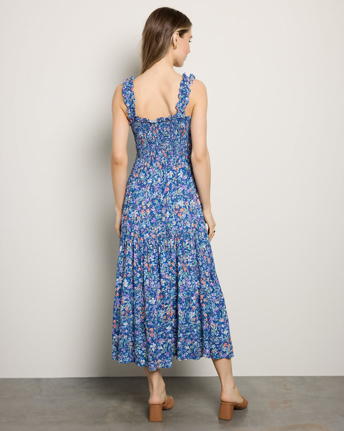 Blue $|& Apricot Garden Layer Ditsy Dress - SOF Side
