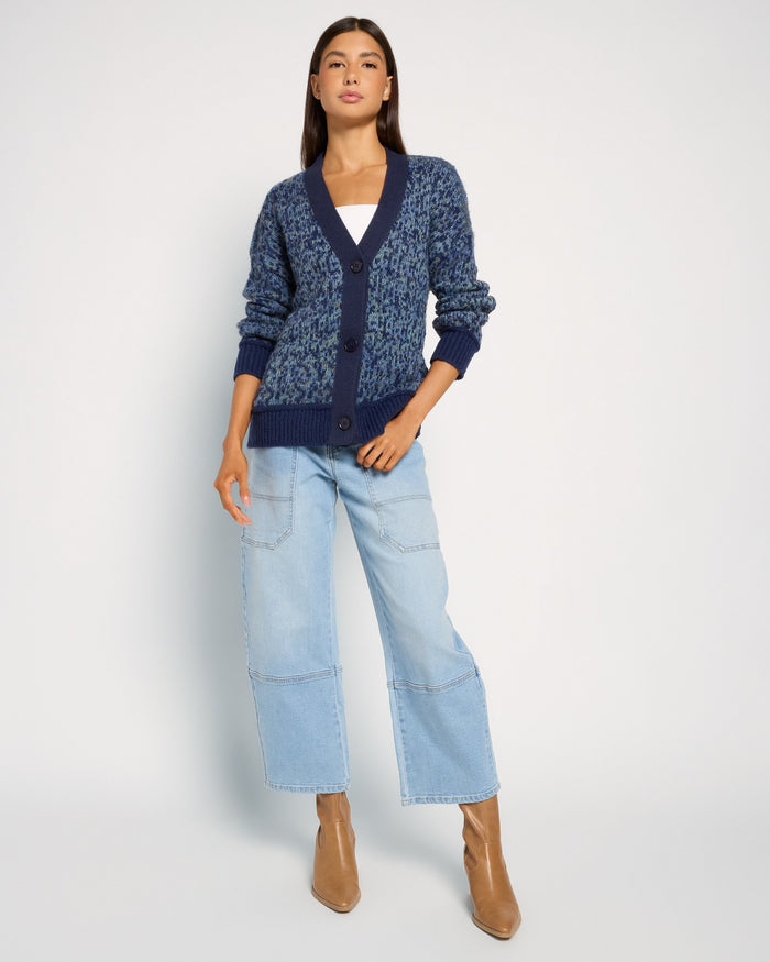 Mariner Midnight $|& SEAS Gemini V-Neck Cardigan - UGC On Fig