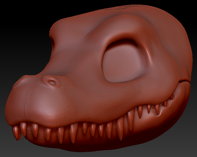 Gender Neutral Alligator Head Base Variant 1