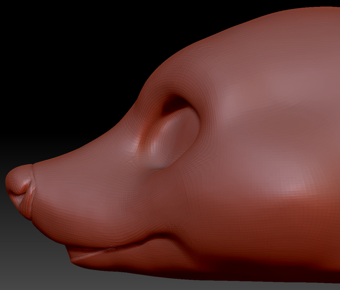 Gender Neutral Raccoon Static Jaw Head Base Variant 1