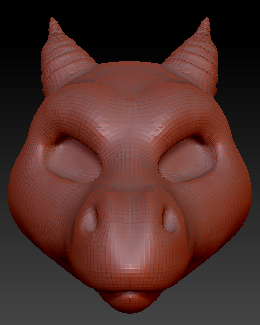 Gender Neutral Round-nosed Dragon Head Base Complex Variant 1