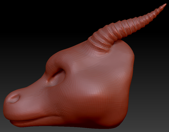 Gender Neutral Round-nosed Dragon Head Base Complex Variant 1