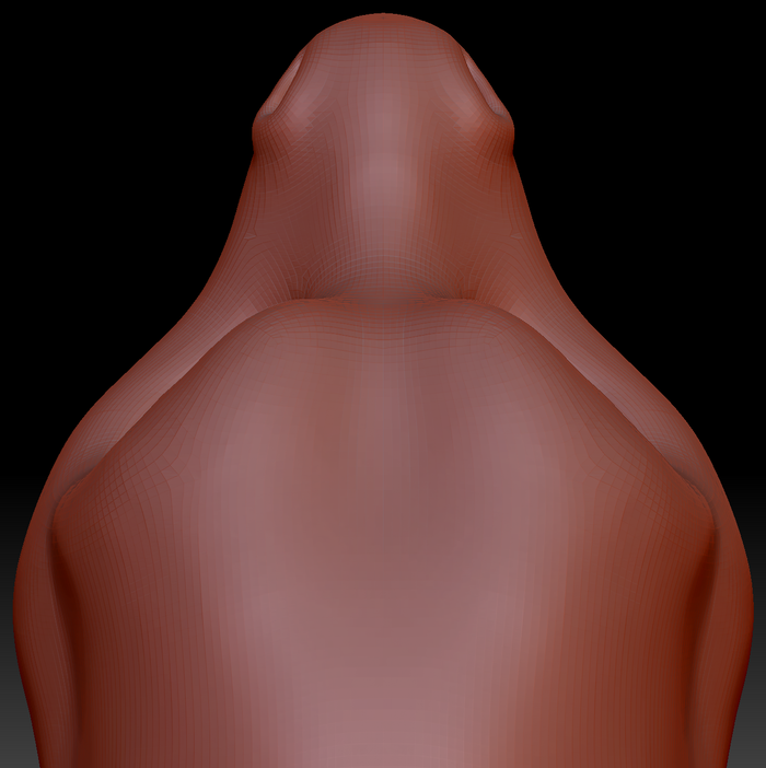 Gender Neutral Round-nosed Dragon Static Jaw Head Base