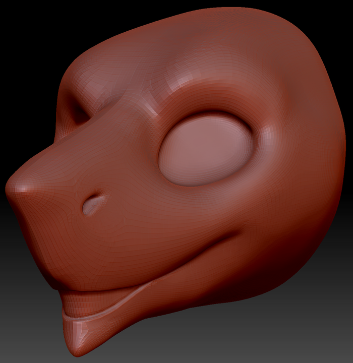 Gender Neutral Sergal Static Jaw Head Base Variant 1
